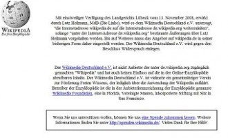 Breites Medienecho nach Wikipedia.de Sperrung